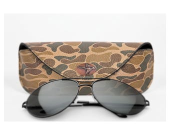 Mallard Sunglass and Eyewear Case – Camo or Brown Pebble with Protective Snap Closure