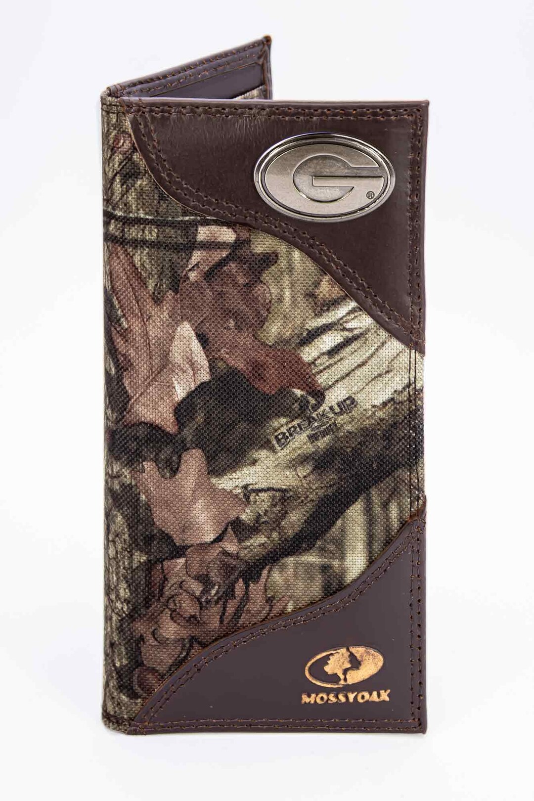 Georgia Bulldogs Mossy Oak Wallets. Bifold Pass-case. Classic