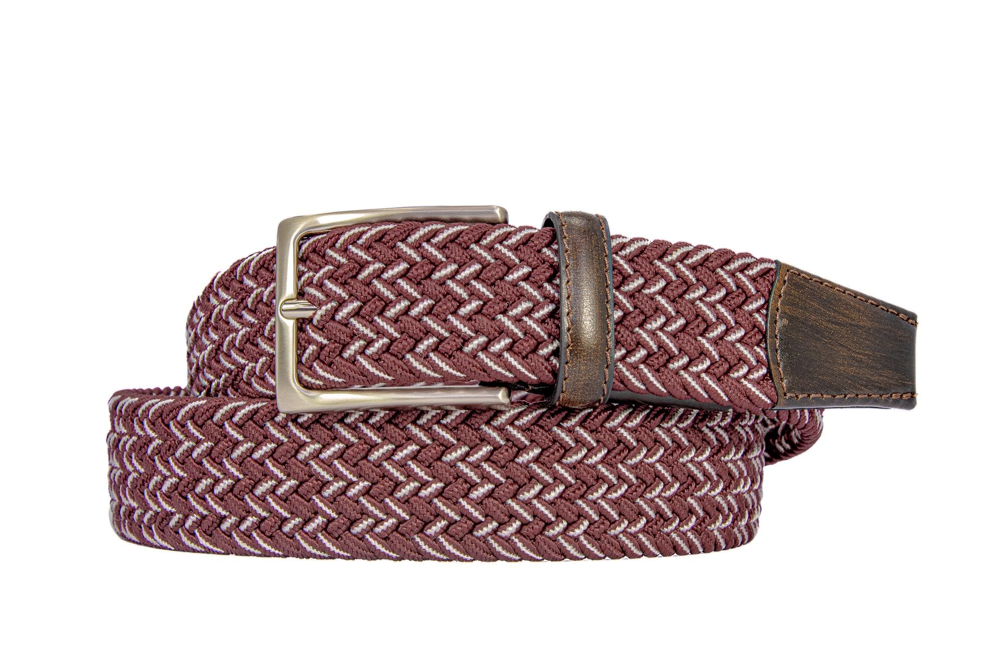 2426 Logo Stretch Belt Burgundy Size: Women main image 4