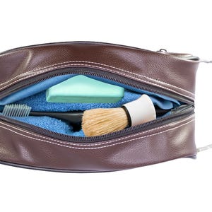 Bass old school camo toiletry dopp bag green gray open top