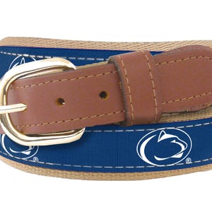 penn state garter belt Penn State Needlepoint Belt - Smathers & Branson Navy (44) main image 1