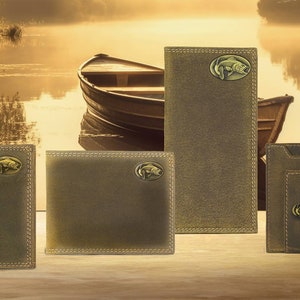 Bass Vintage Tan Leather Magnetic Front Pocket Wallet