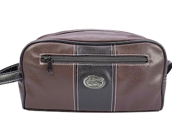 Sac de voyage American Tourister en cuir marron vintage 1975 restauré - France