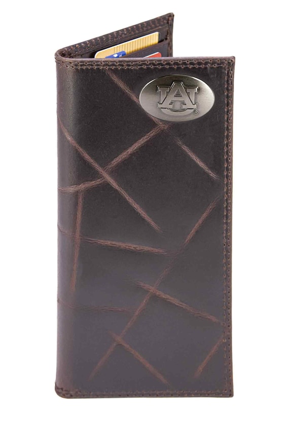Auburn Tigers Men's Collegiate Secretary Leather Wallet. Auburn