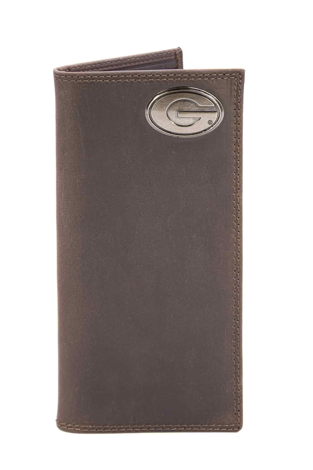 Georgia Bulldogs Men's Collegiate Secretary Leather Wallet. Long