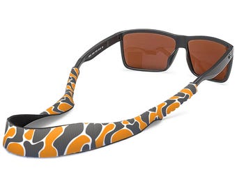 Tennessee Vols Color Orange and Gray Camo Style Neoprene Sunglasses Strap
