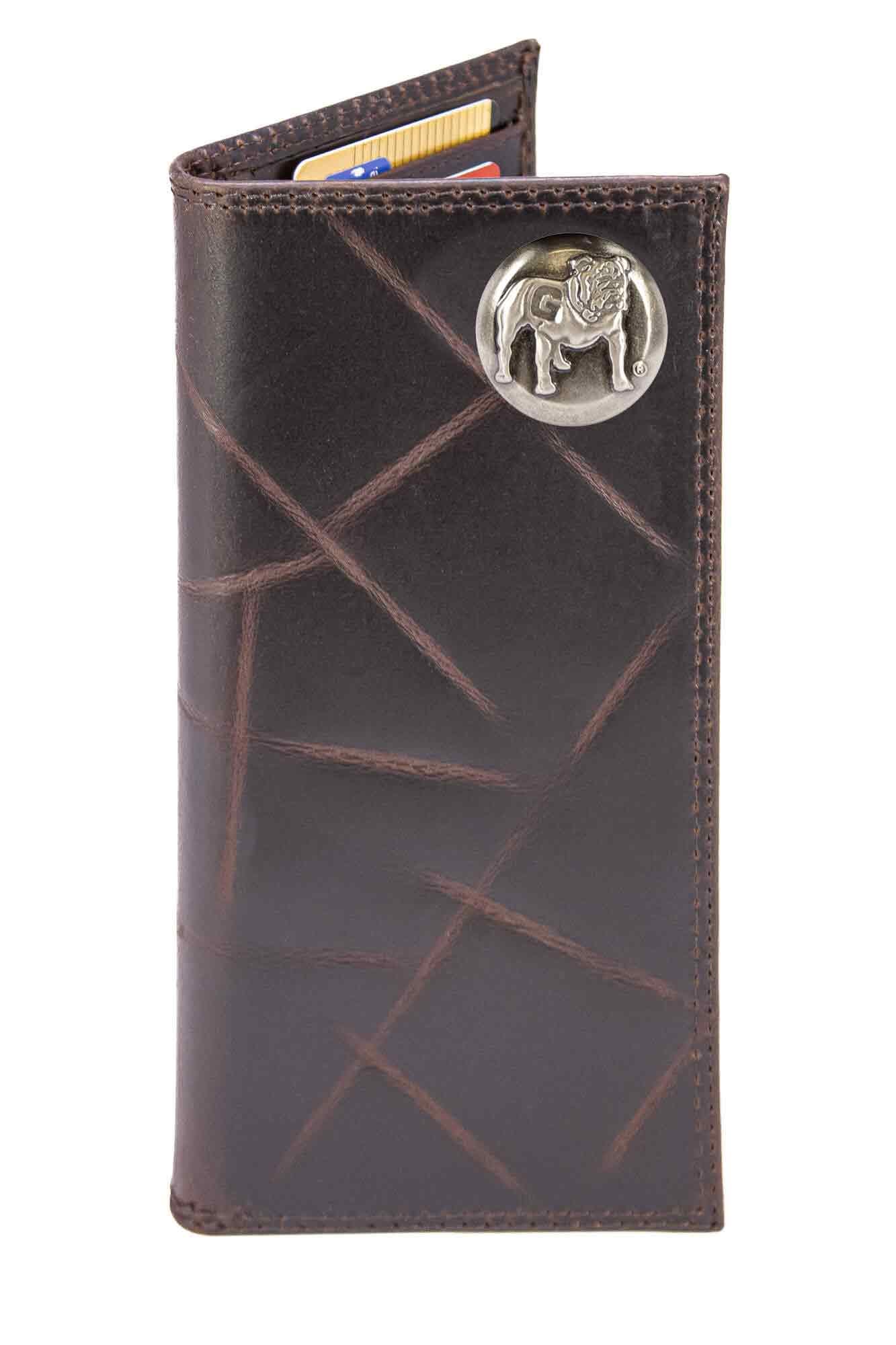 Georgia Bulldogs Men's Collegiate Secretary Leather Wallet. Long