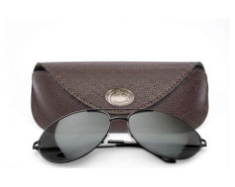 Penn State Nittany Lions Sunglass and Eyewear Case – Brown Pebble with Protective Snap Closure