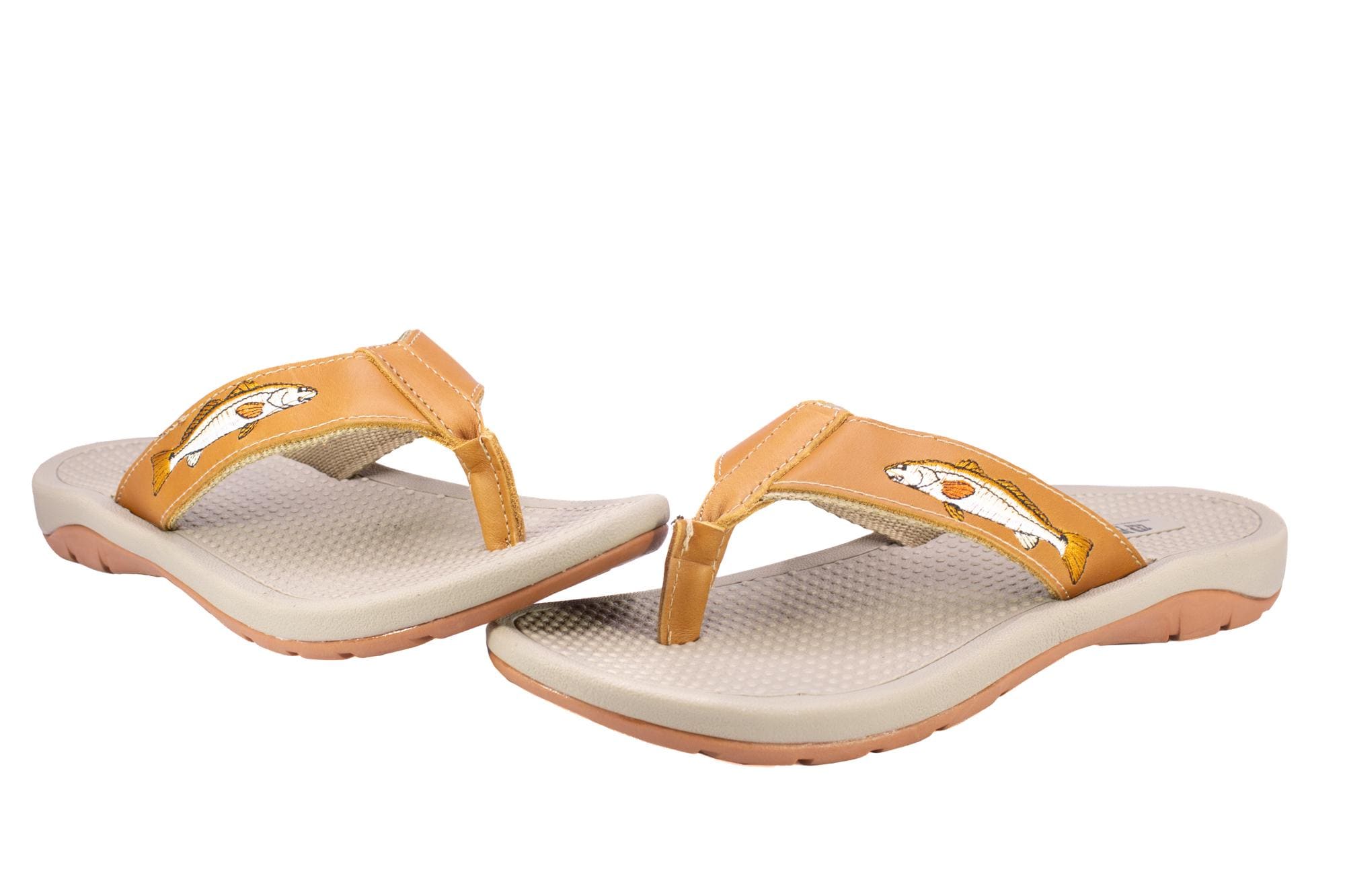 Bass Outdoor Mens Topo Thong Everyday Orange Sandal Boat Shoe 8.5 Flip Flops Open Toe Low Platform Flip Flops main image 3