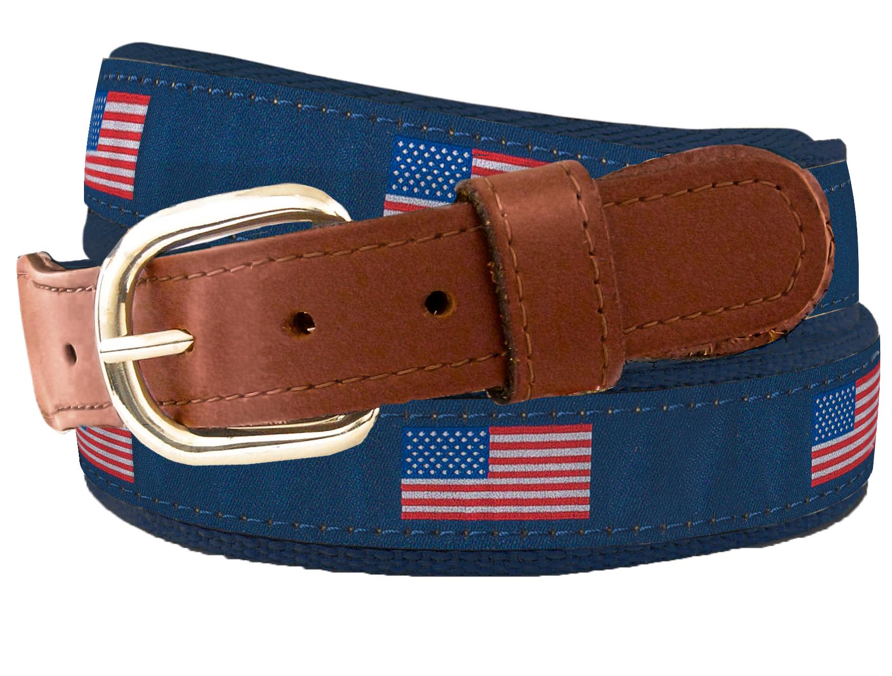 mens ribbon belts