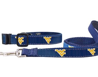 NCAA West Virginia Mountaineers Dog Collar - Team Color Medium Size Collar