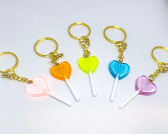 Heart Lollipop Key Chains