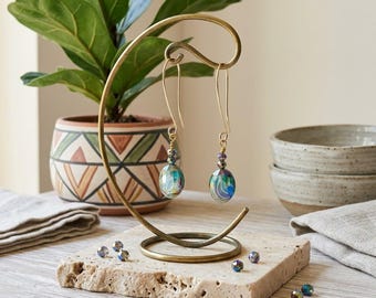 Handmade Bohemian Gemstone Drop Earrings | Colorful Statement Jewelry