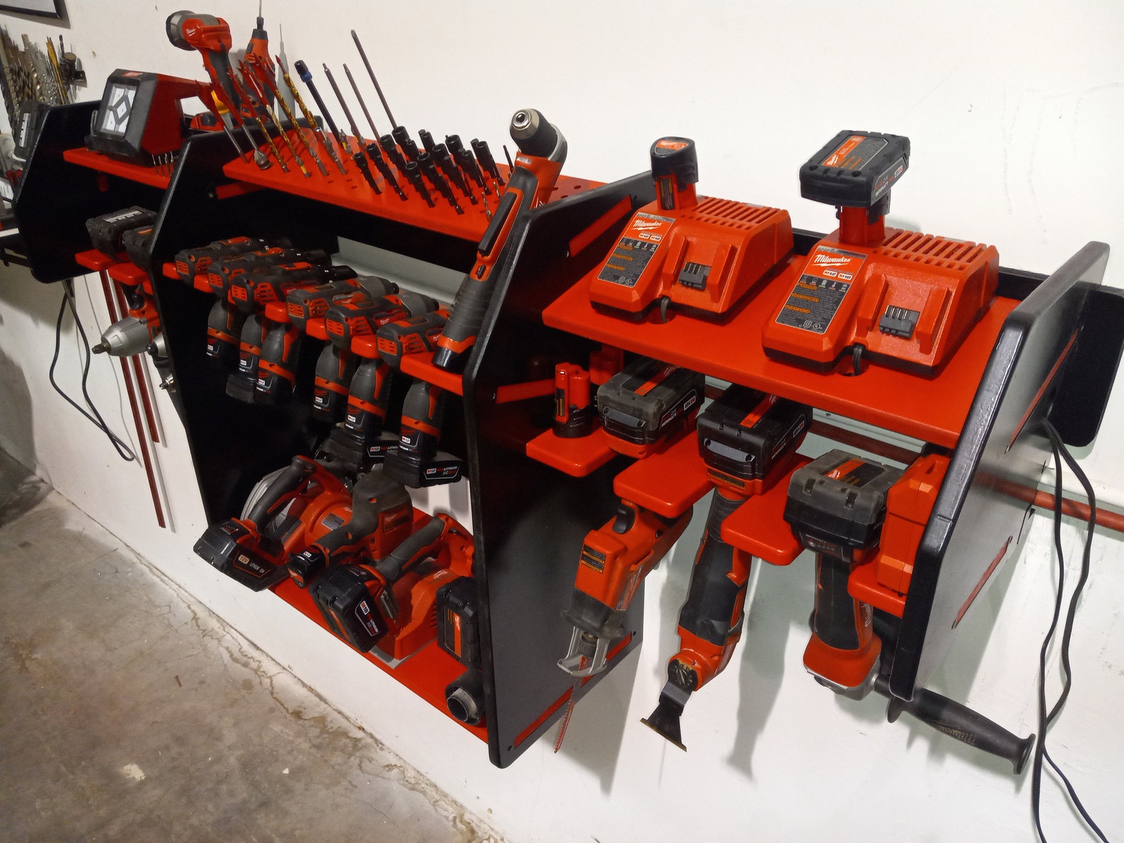Cordless Tool Rack and Charging Station plans and .DXF Files Etsy