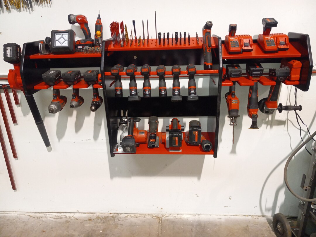 Cordless Tool Rack and Charging Station plans and .DXF Files Etsy