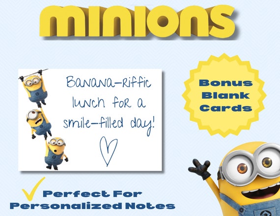 Minion Lunch + Printable Link