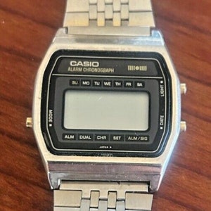 CASIO Alarm Chronograph Digital Watch Made in Japan