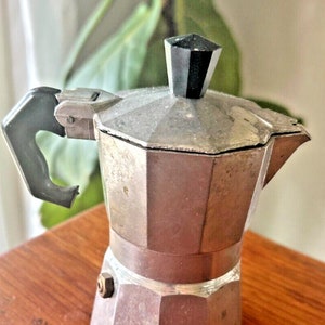 Junior Express Coffee Espresso Moka Antique Small Pot, Made in Italy