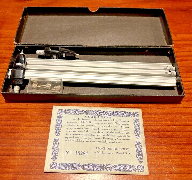 Feranco Beam Compass No. 18284 with Original Box image 1