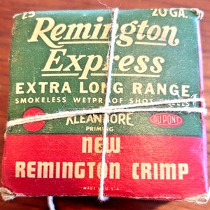 REMINGTON Express Extra Long Range Shot Shells 20 GA. Carton BOX Only