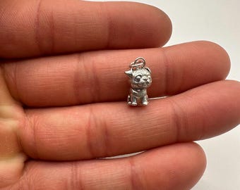 Ciondolo a forma di carlino - Argento sterling