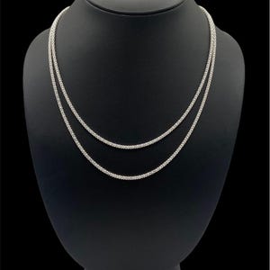 Coreana 2.5mm Thick Chain, 925 Sterling Silver Popcorn Chain, 2.5mm chain, Sterling Silver Necklace - chain - necklace - sterling silver
