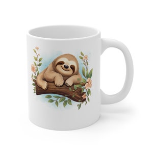 Adorable Sloth Coffee Mug for a Relaxing Morning Brew – Perfect Gift for Sloth Enthusiasts!&quot;, Ceramic Mug, Christmas mug for kid parents