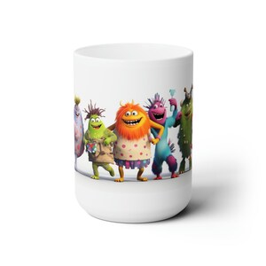 Monster Mash Halloween Mug, 11oz Ceramic Spooky Coffee Cup for Holiday Fun, Adorable Monster-Themed Drinkware for Halloween Lovers