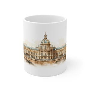 Palace of Versailles Mug, Versailles Palace Mug, 11oz Ceramic Souvenir Coffee Cup, Collector&#39;s Item, France Coffee Mug, Mug for Explorers