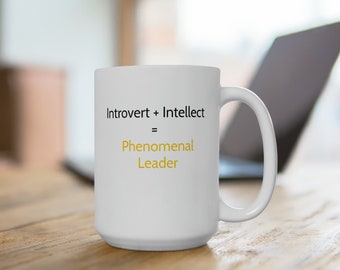 Inspiring Introvert Mug - Coffee Cup for Quiet Souls, Motivational Drinkware with Positive Messages - Unique Gift for Introverts, Tea Mug