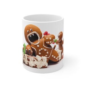Gingerbread Man Mug, Gingerbread Coffee Mug, Christmas Mug, Unique Gift for Cookie Lovers, Christmas Gift,  Funny Gifts for Family Friends