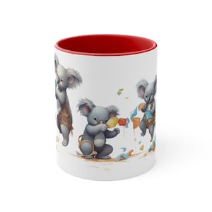 Koala Mug, Koala Ceramic Coffee Cup, Koala Gifts, Koala Lover Gift, Animal Lover Mug, Nature-Inspired Mug, Animal Lover Gift, Wildlife Mug