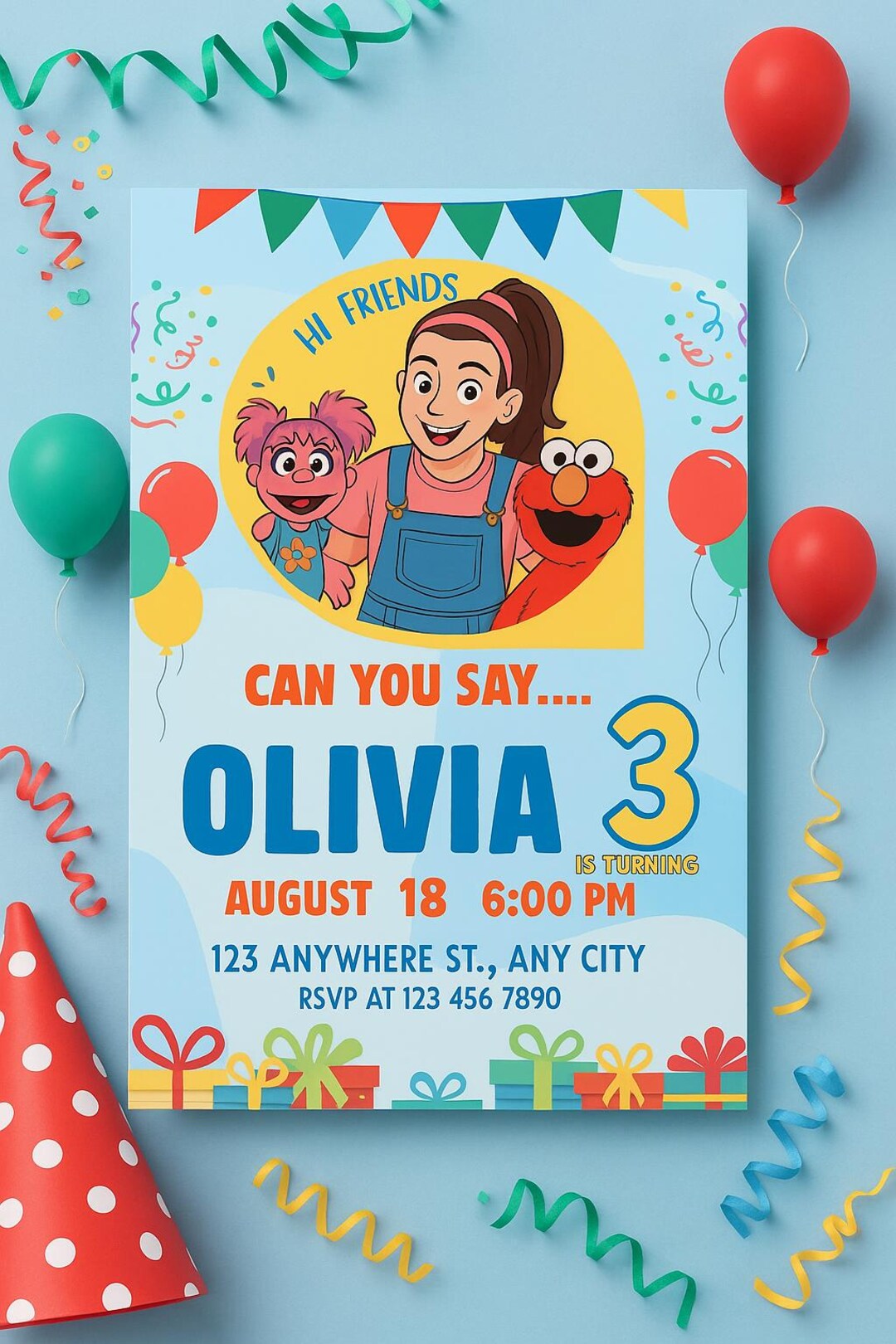 Editable Ms Rachel Invitation, Ms Rachel Birthday Invitation, Digital ...