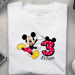 Personalized Birthday PNG, Mouse Boy Birthday Png, Birthday Boy Png, Birthday Boy Shirt Design Png, Mickey Mouse theme, Kids Cartoon PNG