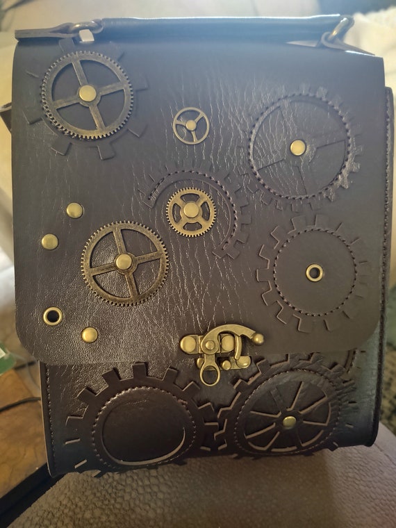 Steam punk strapped purse