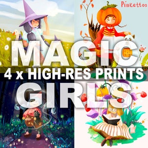 The Magic Girls / Las niñas mágicas - Collezione di stampe ad alta risoluzione