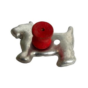 Scottie Dog Cookie Cutter Red Knob Vintage Baking Supply Novelty Kitchen Puppy