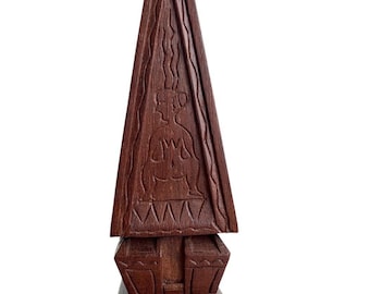 Primitive Bure Kalou Fijian Spirit House Wood Sculpture Pacific Island MCM Decor