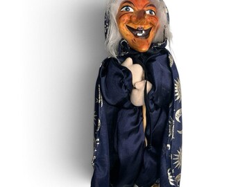 Vintage German Dekorationsartikel Kein Spielzeug Halloween Kitchen Witch Hag