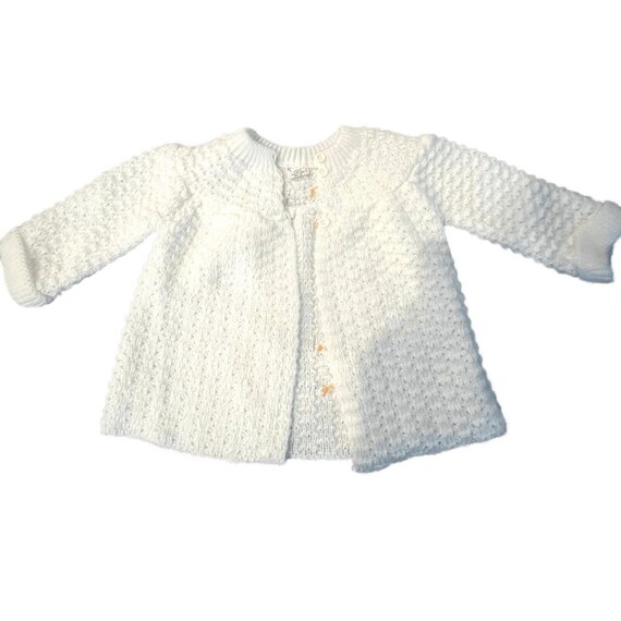 Vtg Italy Knit New Born Baby Layette Ribbon Sweat… - image 8