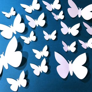 Fustelle di farfalle in cartoncino, 4 misure, forniture per artigianato, decorazioni per farfalle, decorazioni per la casa, farfalle in cartoncino, ritagli di farfalle per matrimonio