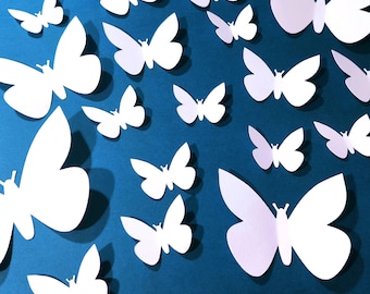 Cardstock Butterflies Die Cut 4 Sizes Craft Supplies Butterflies Ornament Cardstock Butterflies Home Decor Marriage Butterfly Cutouts
