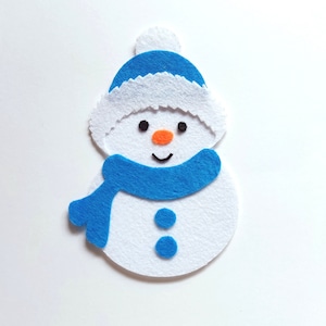 Snowman Die Cuts Snowman Felt Shape Die Cut Sewing Pattern Felt Snowman Sewing Craft Snowman Die Cut Quiet Book Winter Die Cuts