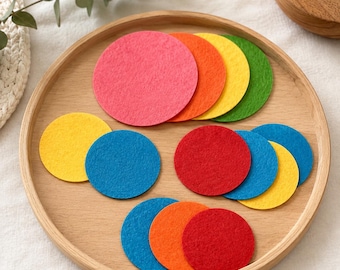 Felt Circles for Crafts | Die Cut Felt Shapes, Applique