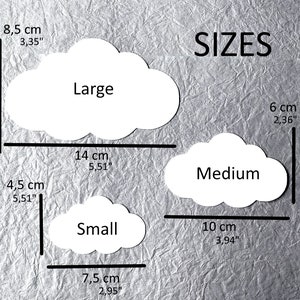 Cardstock Cloud Cutouts Cloud Die Cut White Cloud Paper Crafts Home ...