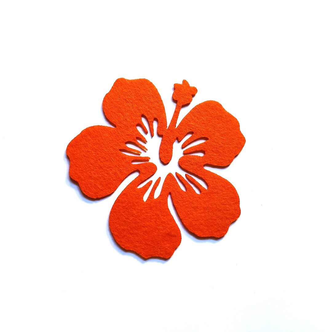 フェルトハイビスカスの花のダイカット - スクラップブッキング＆裁縫