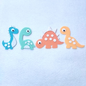 Dinosaures découpés en feutre | Jeu de simulation de formes animales