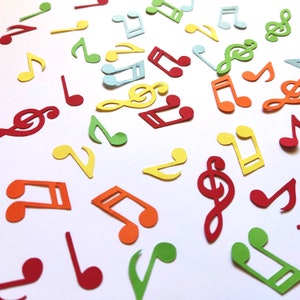 300 notas musicales confeti para mesa, muchos colores, decoración para fiestas, baby shower, fiesta de confeti, fiesta de música, cumpleaños con temática musical