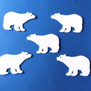Felt Polar Bears Die-Cut | Sewing Craft Projects