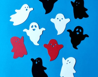 Cardstock Ghost Cutouts, Spooky Halloween Party Decor, Craft Supplies (7cm)